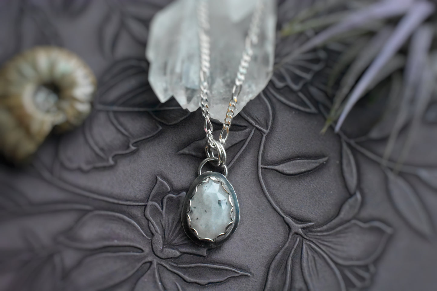 Moonbeams - Sterling Silver Moonstone Necklace