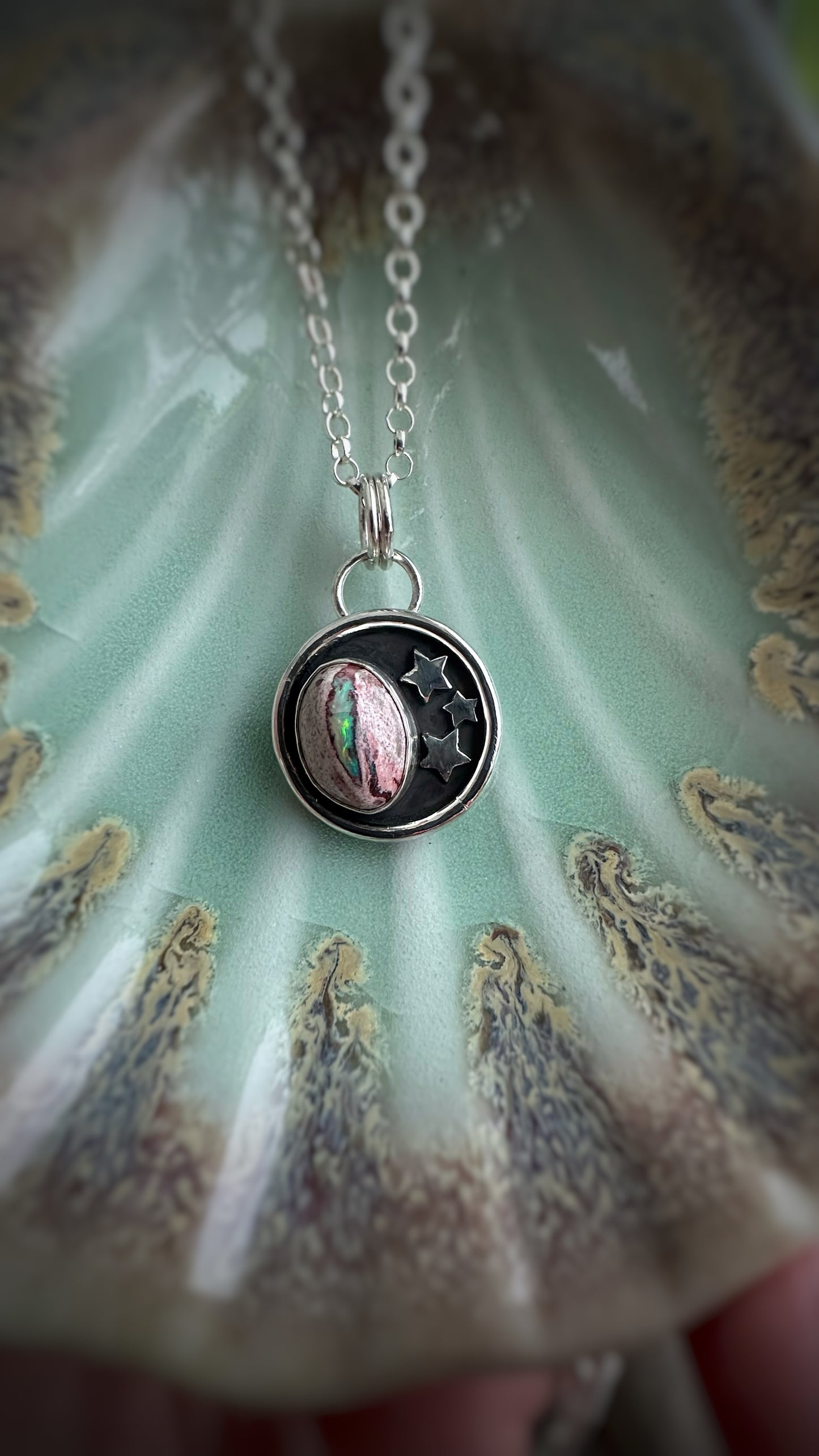 Mexican Fire Opal Pendant