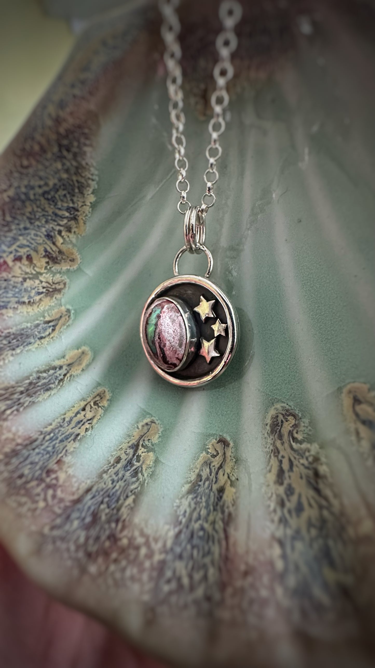 Mexican Fire Opal Pendant