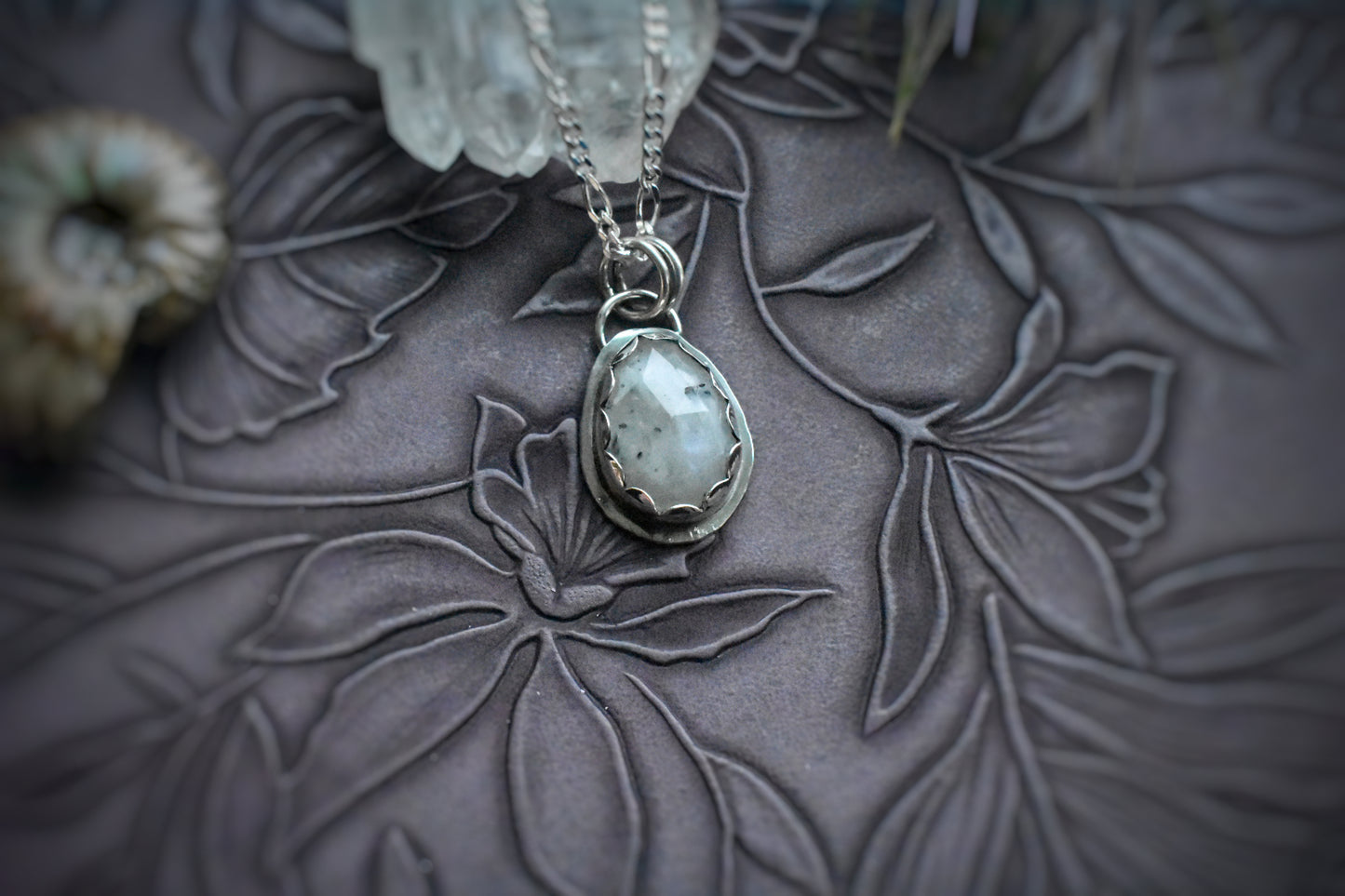 Moonbeams - Sterling Silver Moonstone Necklace