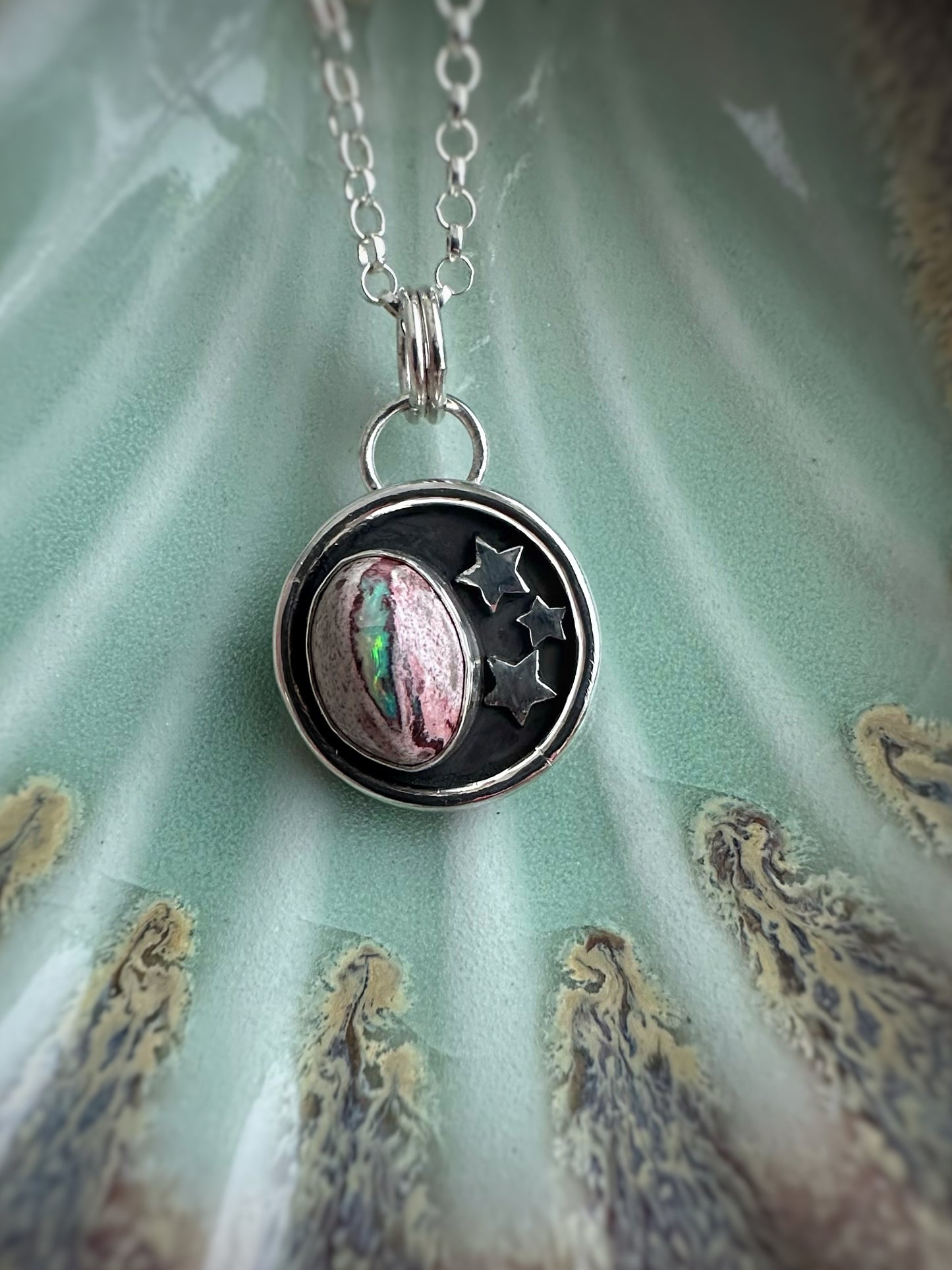 Mexican Fire Opal Pendant