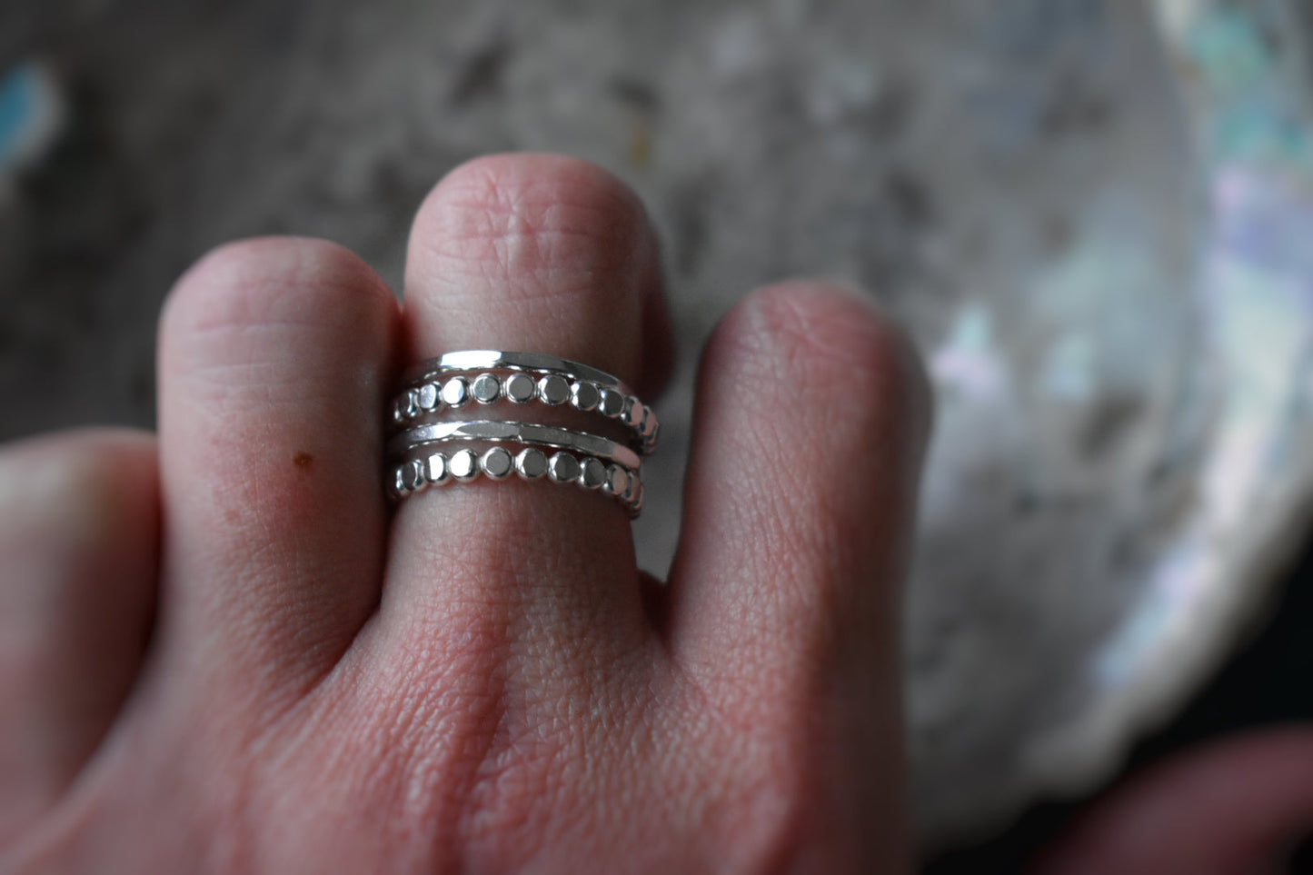 Ripple Stacker - Sterling Silver