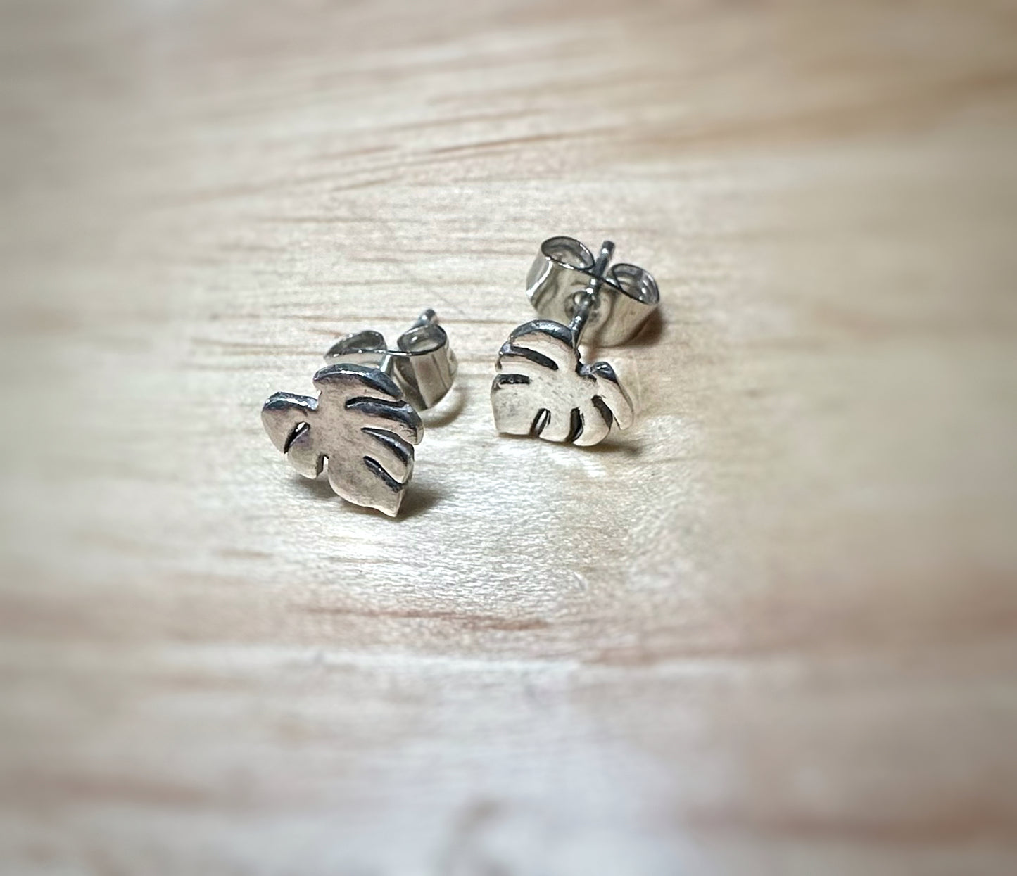 Monstera Leaf Studs