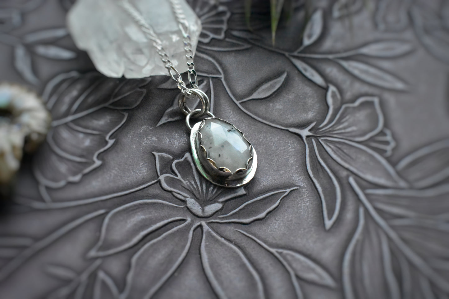 Moonbeams - Sterling Silver Moonstone Necklace