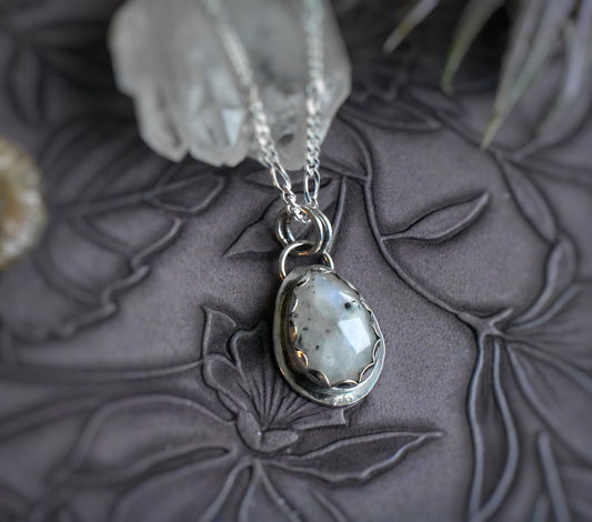 Moonbeams - Sterling Silver Moonstone Necklace