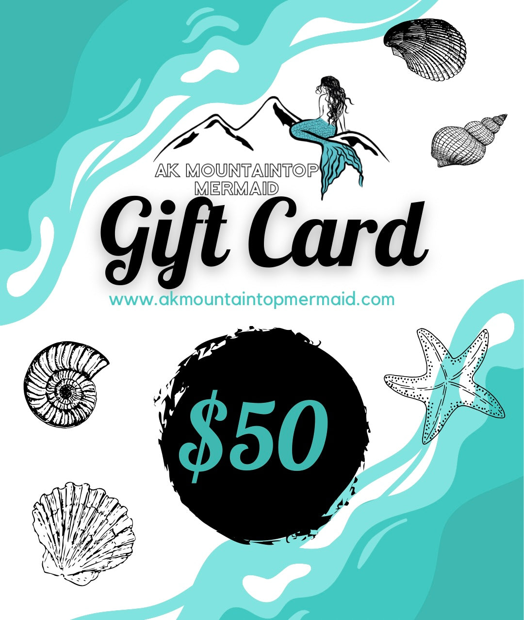 AK Mountaintop Mermaid Gift Card