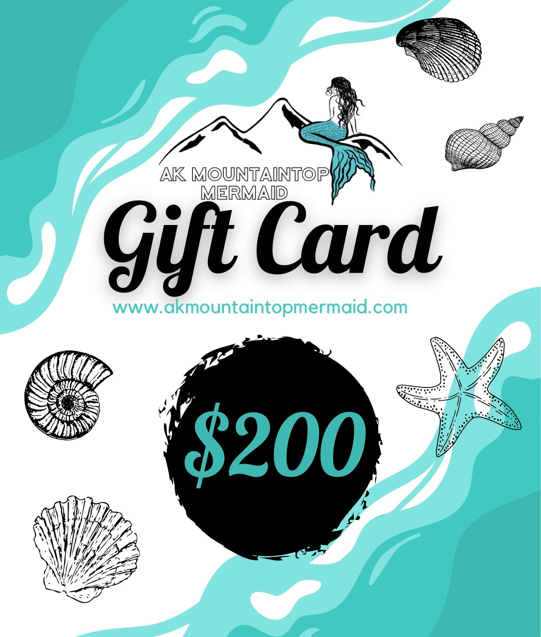 AK Mountaintop Mermaid Gift Card